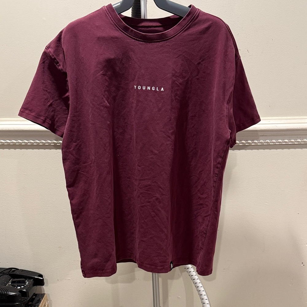 YoungLA Men's Maroon Tee